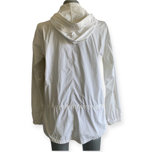 GapFit White Lightweight Outdoor Wind Rain Hooded Jacket size L - Picture 3 of 11